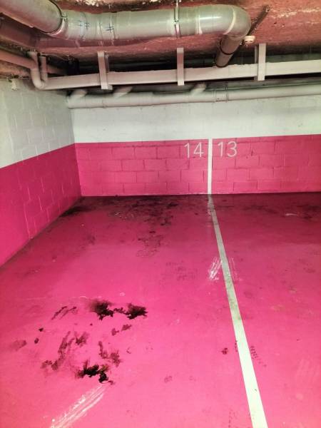 Avant le nettoyage professionnel d'un parking en sous-sol à Paris dans le 75 Île-de-France