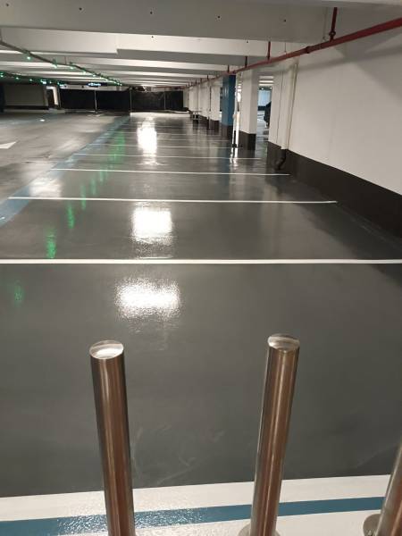 Photo d'un nettoyage de parking souterrain à Paris dans le 75 par PARC NET SERVICES 