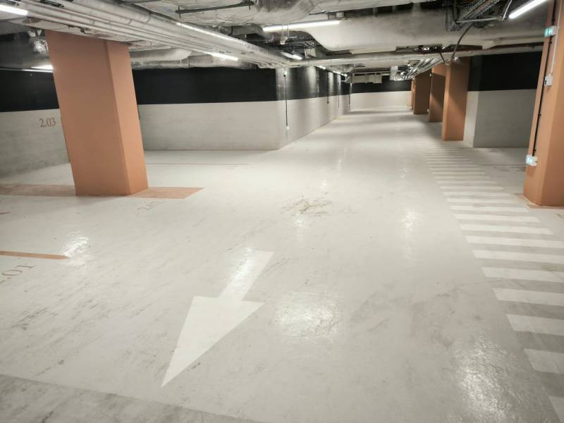 Nettoyage d'un parking souterrain d'immeuble à Paris dans le 11ème
